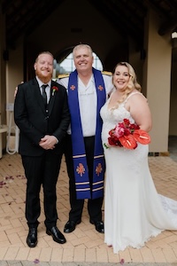 Wedding ceremony by Dr. Gerrit Rademeyer in Roedtan