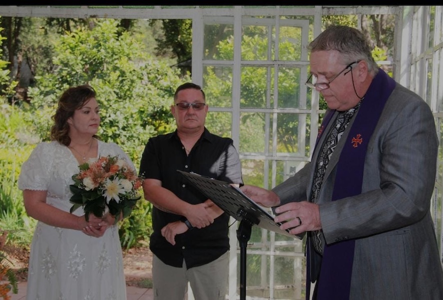 Wedding ceremony by Dr. Gerrit Rademeyer in Roedtan