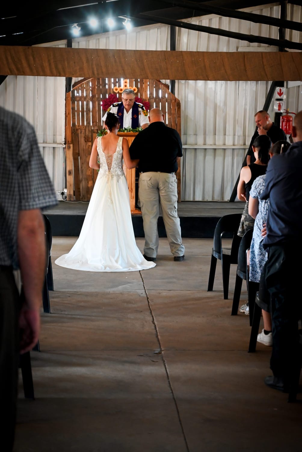 Wedding ceremony by Dr. Gerrit Rademeyer in Roedtan