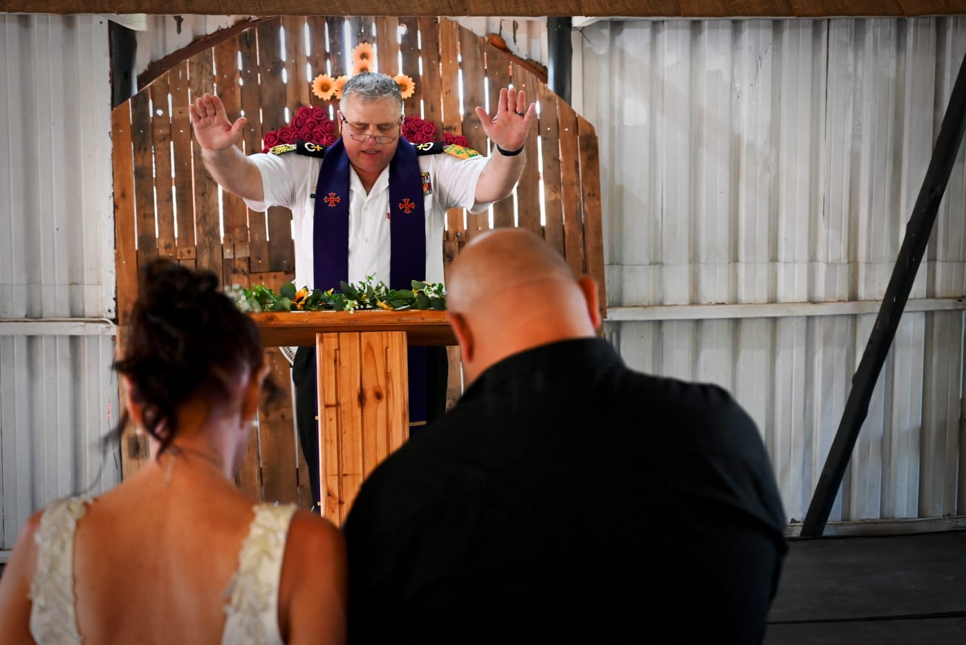 Wedding ceremony by Dr. Gerrit Rademeyer in Roedtan